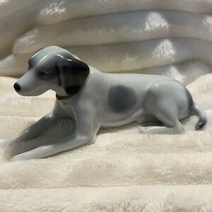 Vintage Porcelain Dog Figurine from Japan